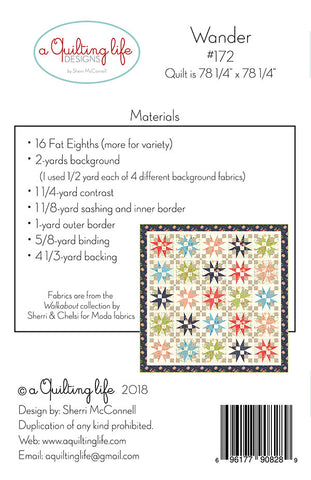 Wander Quilt Pattern by Sherri McConnell of A Quilting Life Designs