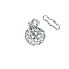 Woven Apple Zipper Pull or Sewing Charm