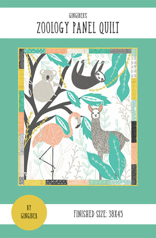 Zoology Panel Quilt Pattern by Gingiber